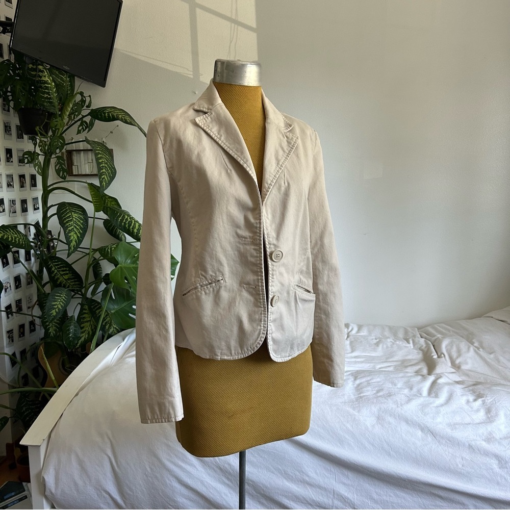Cream corduroy blazer